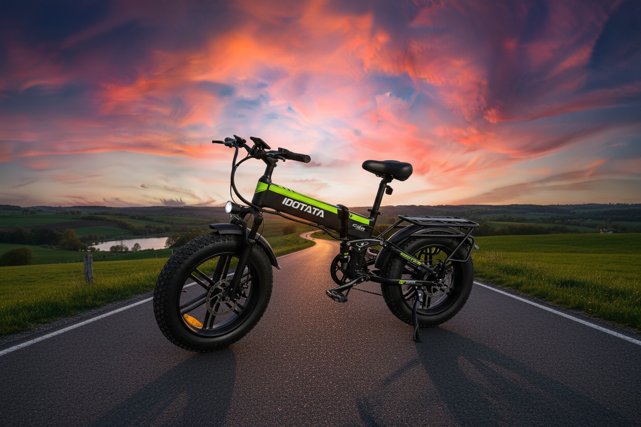 35MPH Electric Bike – Open Road Dusk Shot