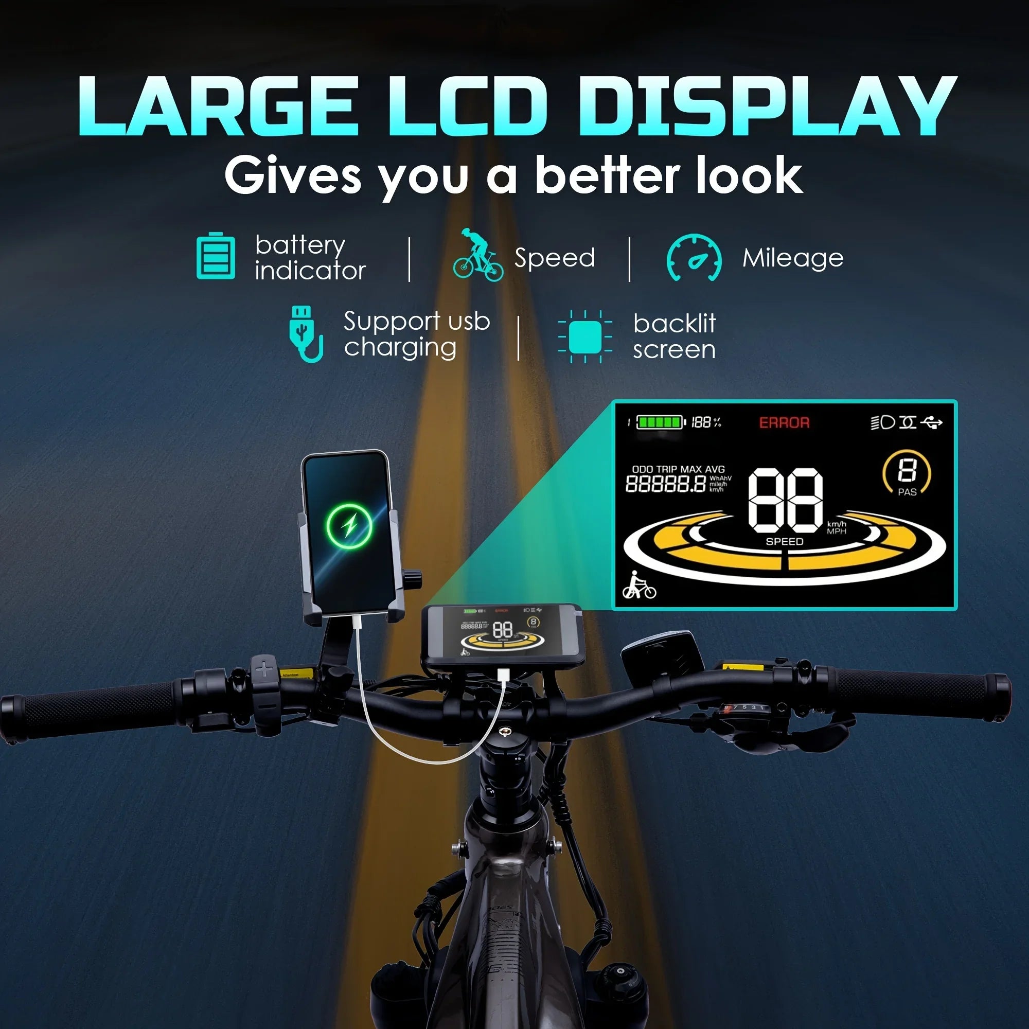 eBike Boys 52V 750W Adult eBike - 17AH Battery, Top Speed 32km/h - Crown&Co