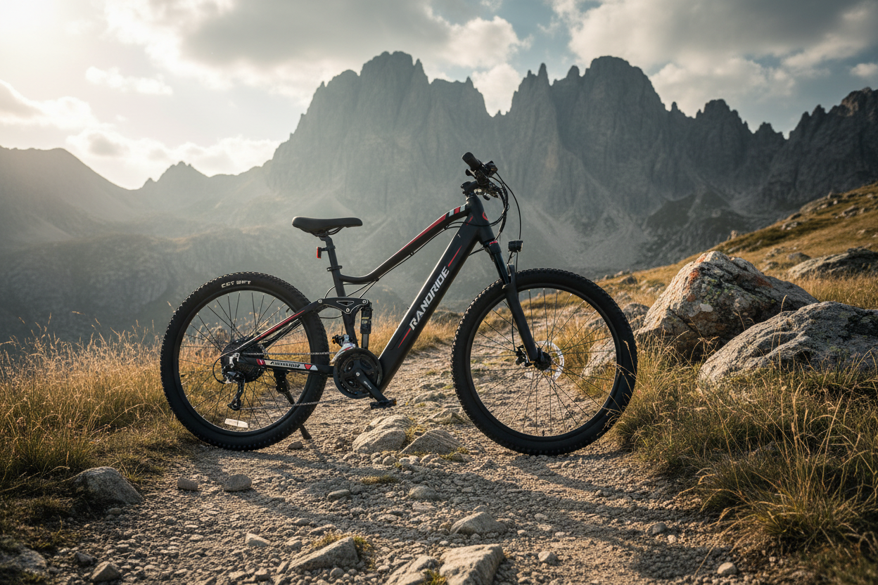 Electric Bike Off-Road – Mountain Trail Shot