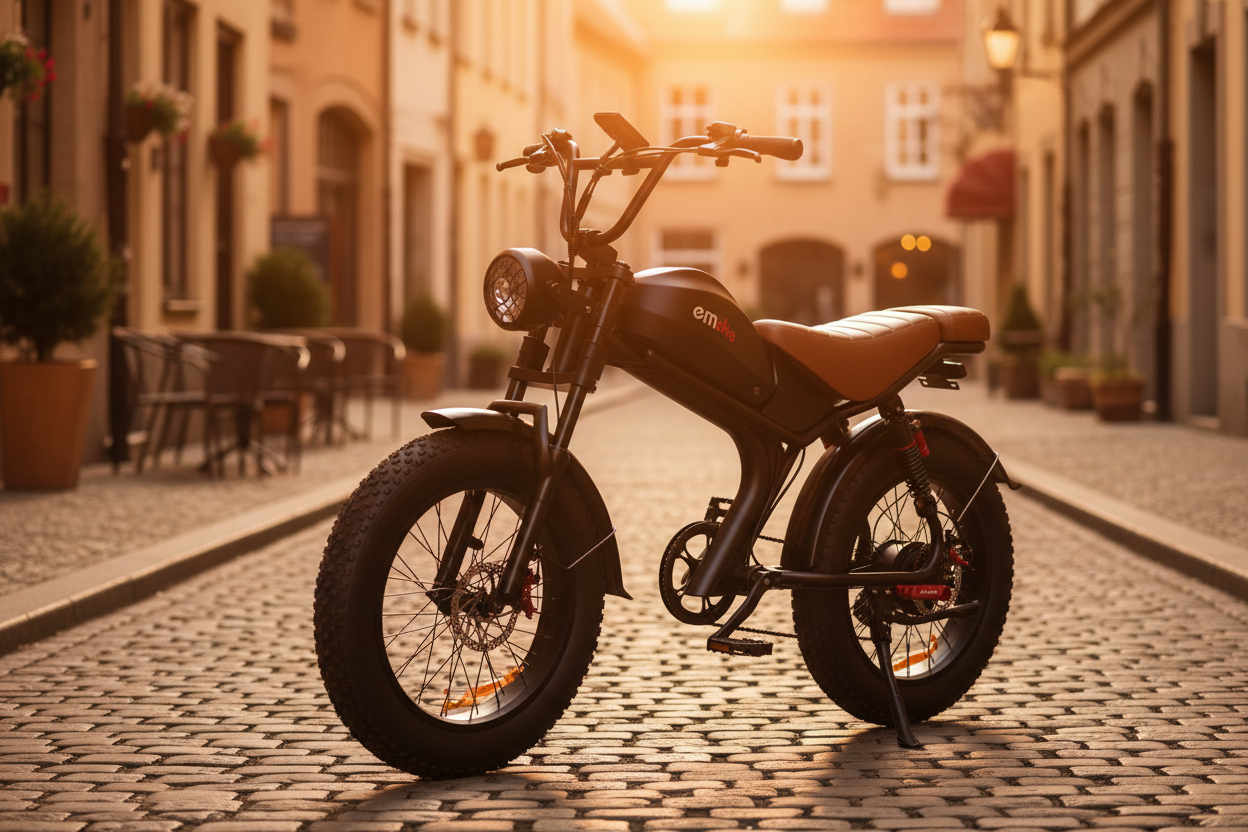 eMoto C93™ – Retro Golden Hour Street Shot
