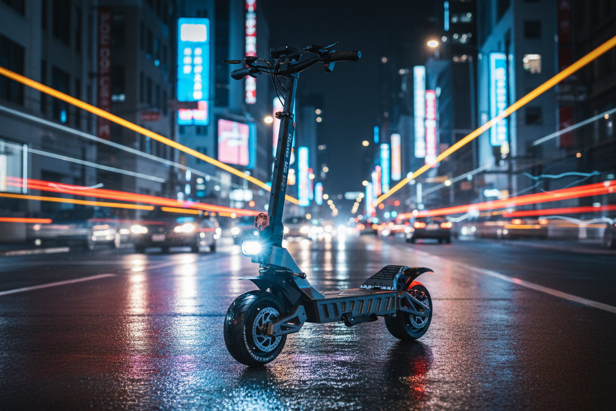 M6Max Dual Motor 5600W – Neon Night City Shot