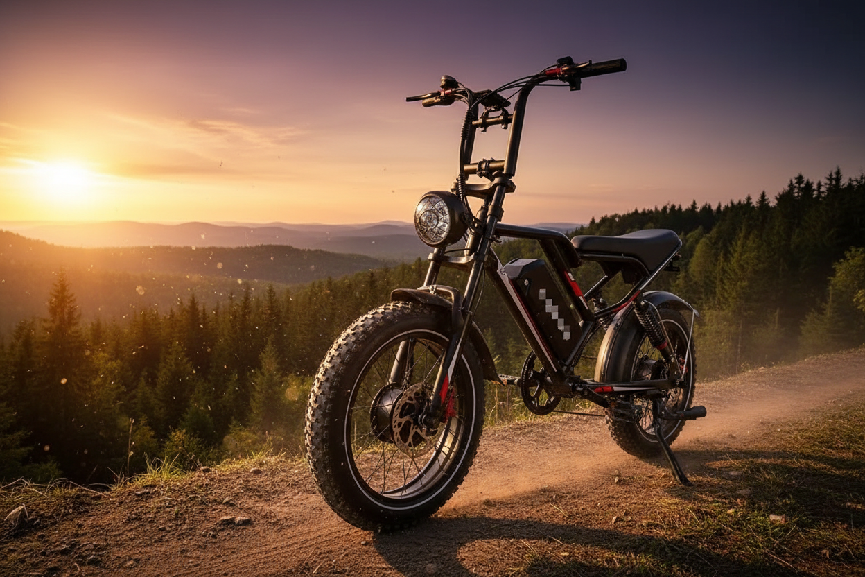 Off-Road Electric Bike – Wilderness Adventure Shot